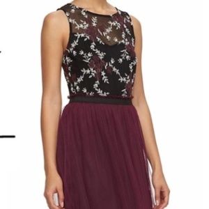 Speechless Floral Embroidered Dress - Medium